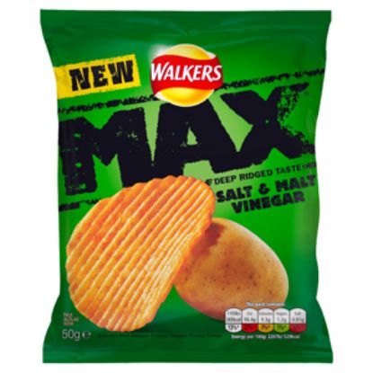 Picture of Walkers Max Salt & Vinegar 50g x24